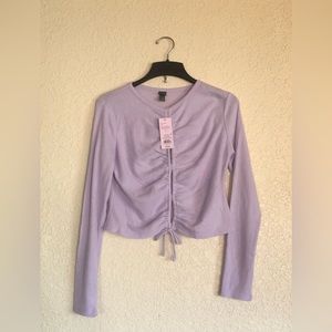 Wild Fable Light Violet Layered Sweater, Size Large